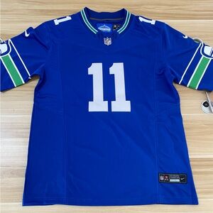 🤗Jaxon Smith-Njigba Royal Stitched Jersey Vapor😍